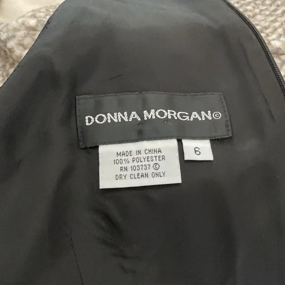 Donna Morgan Black Backless Halter Dress AND a Calvin Klein Coat - Picture 15 of 15